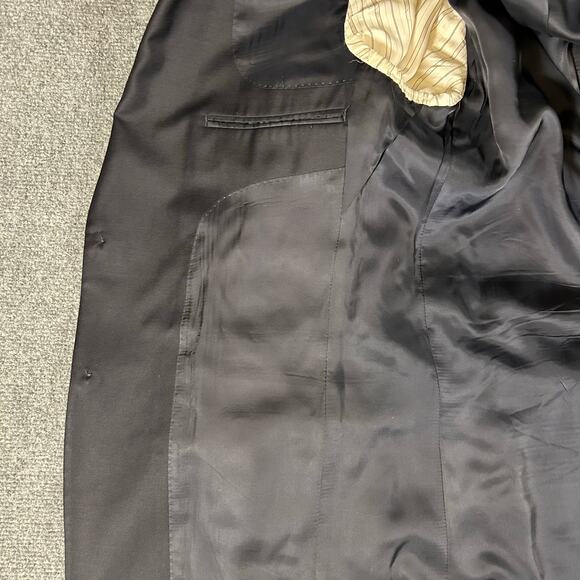 Jos A Bank Blazer Mens 40L Navy with Gold Buttons Sport Coat Dress Jacket *Flaw - Picture 9 of 15